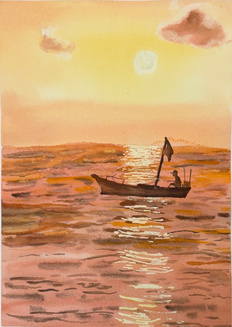 Art Image sunset sea
